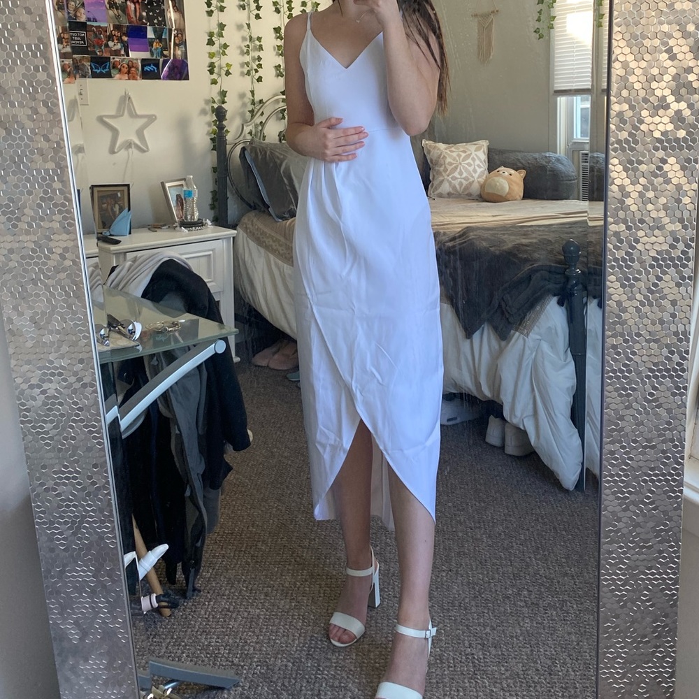 Long White Tank Dress